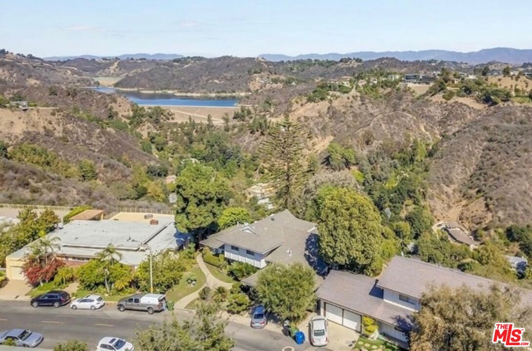 1342 Stradella Road Los Angeles, CA 90077 - Photo 2 of 24 an aerial view of residential house and outdoor space