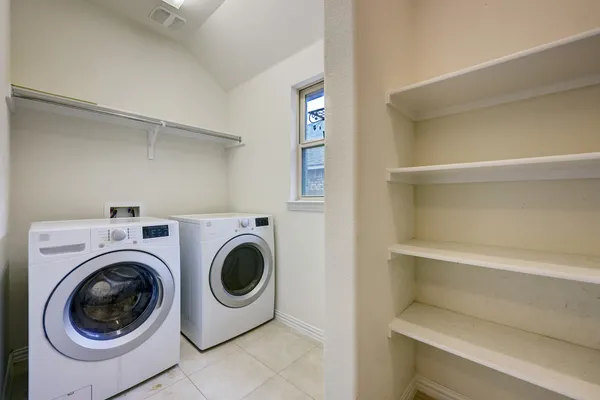 an empty room with an entryway