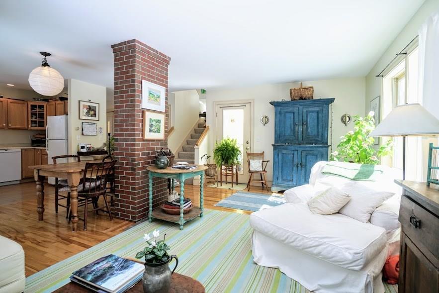 80-82 Echo Road Brunswick, ME 04011 - Photo 14 of 27 Unit 2: Living room w/entry to back...