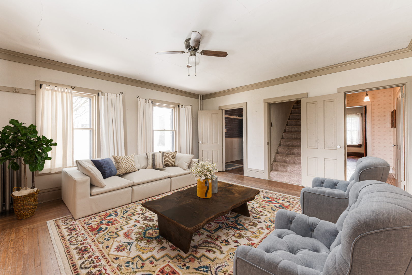 23659 Malta Road Malta, IL 60150 - Photo 18 of 111 a living room with furniture and a large window