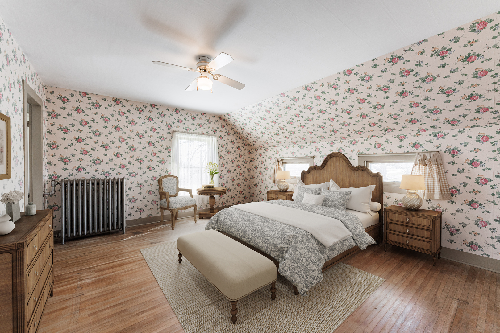 23659 Malta Road Malta, IL 60150 - Photo 25 of 111 a bedroom with a bed and a lamp