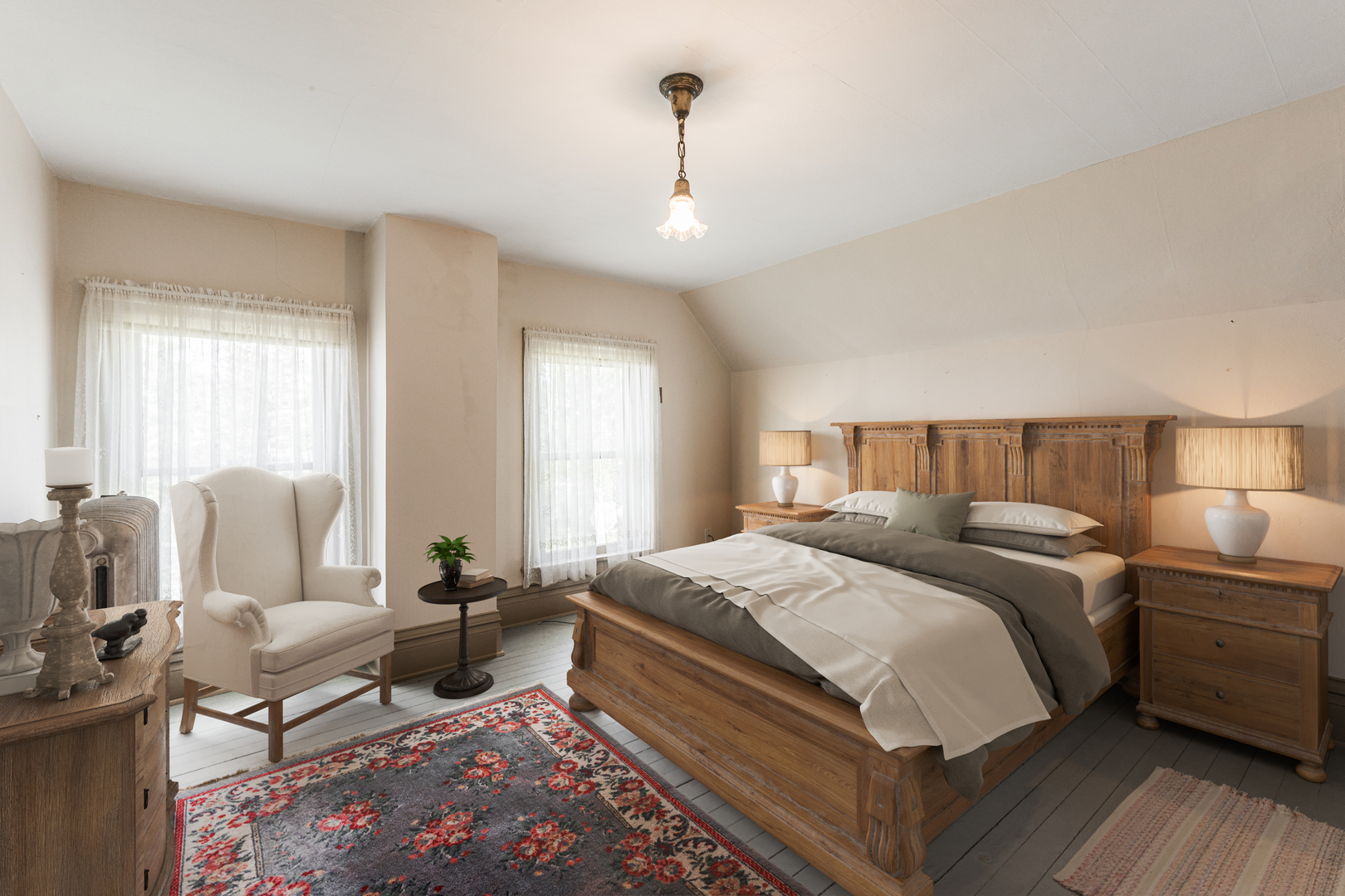 23659 Malta Road Malta, IL 60150 - Photo 28 of 111 a bedroom with a bed and wooden floor