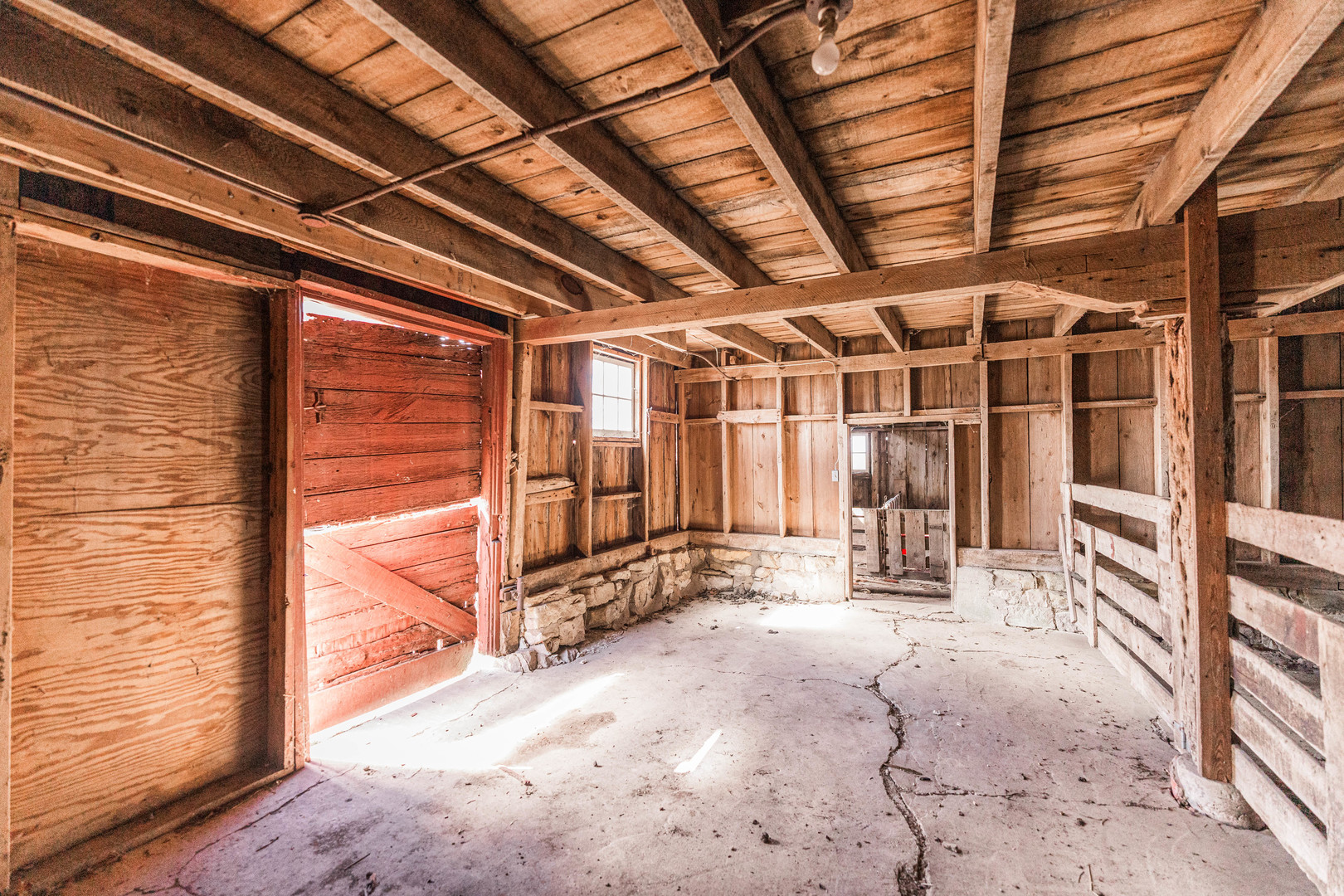 23659 Malta Road Malta, IL 60150 - Photo 66 of 111 a view of an empty room with wooden walls