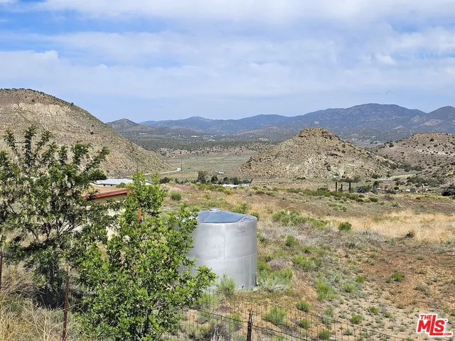 a view of a city with mountain