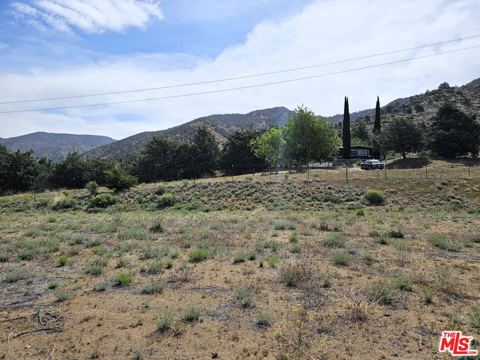 22505 Valley View Drive Tehachapi, CA 93561 - Photo 4 of 28 a view of a dry yard with mountains in the background