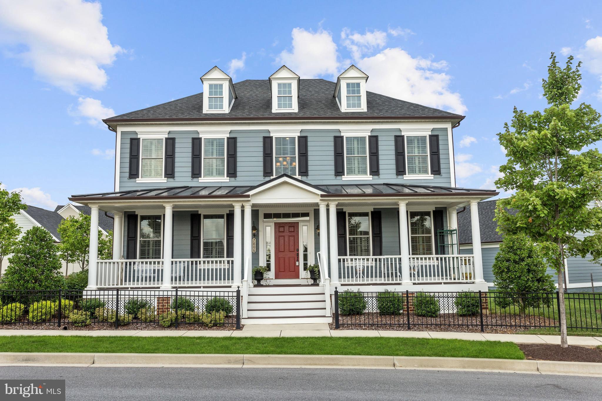 a front view of a house