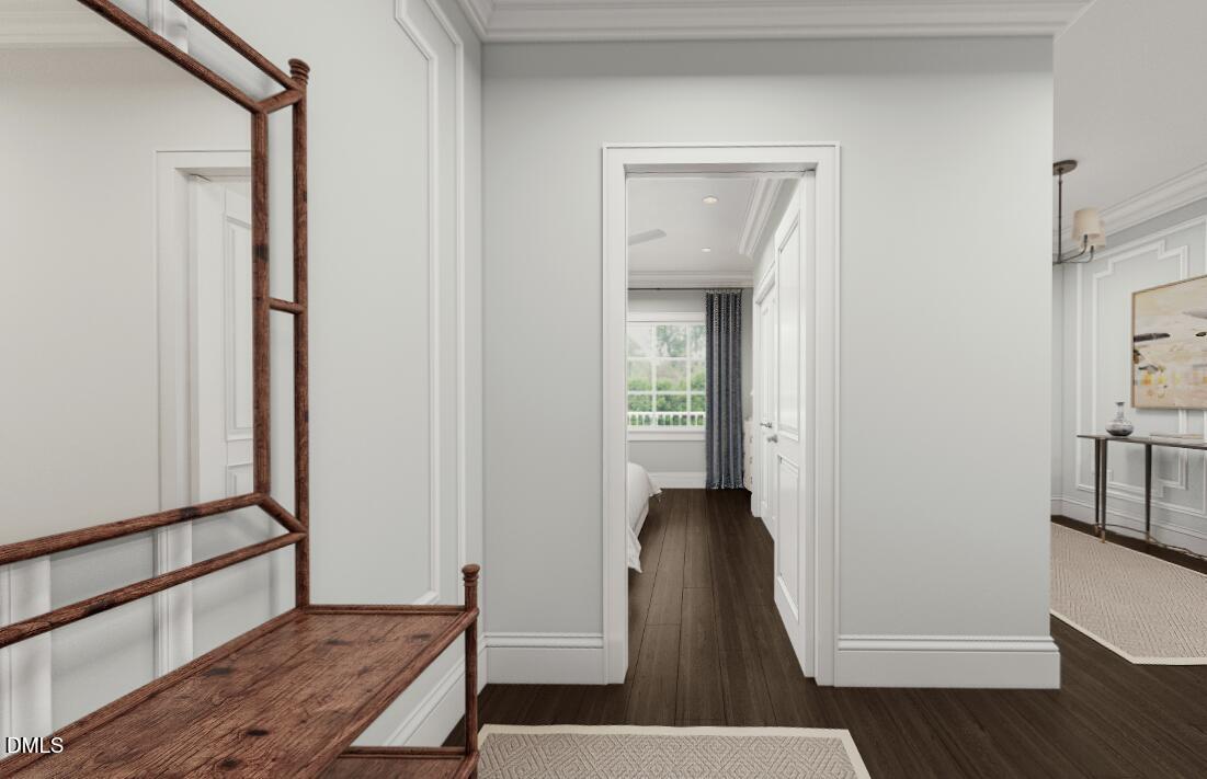 1325 Chester Road Raleigh, NC 27608 - Photo 17 of 19 a view of front door with wooden floor