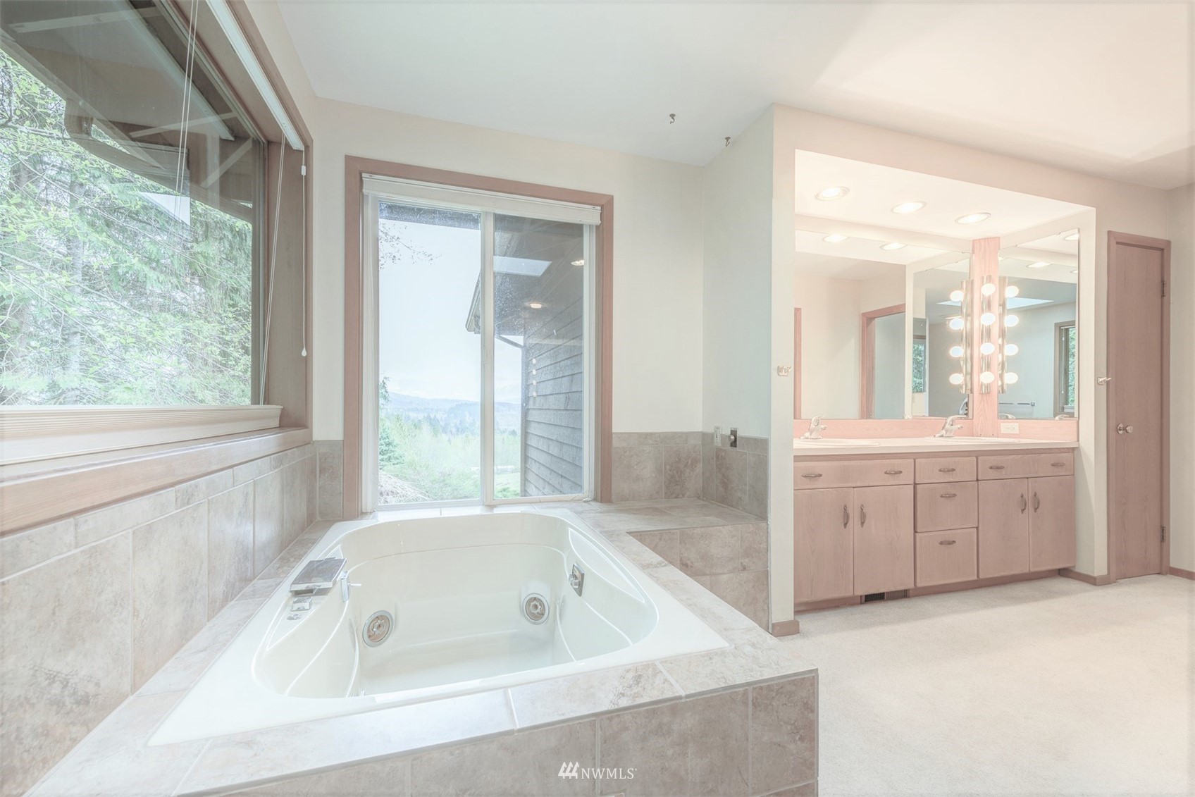 10029 Wagner Road Snohomish, WA 98290 - Photo 21 of 40 a bathroom with bathtub a window and a sink