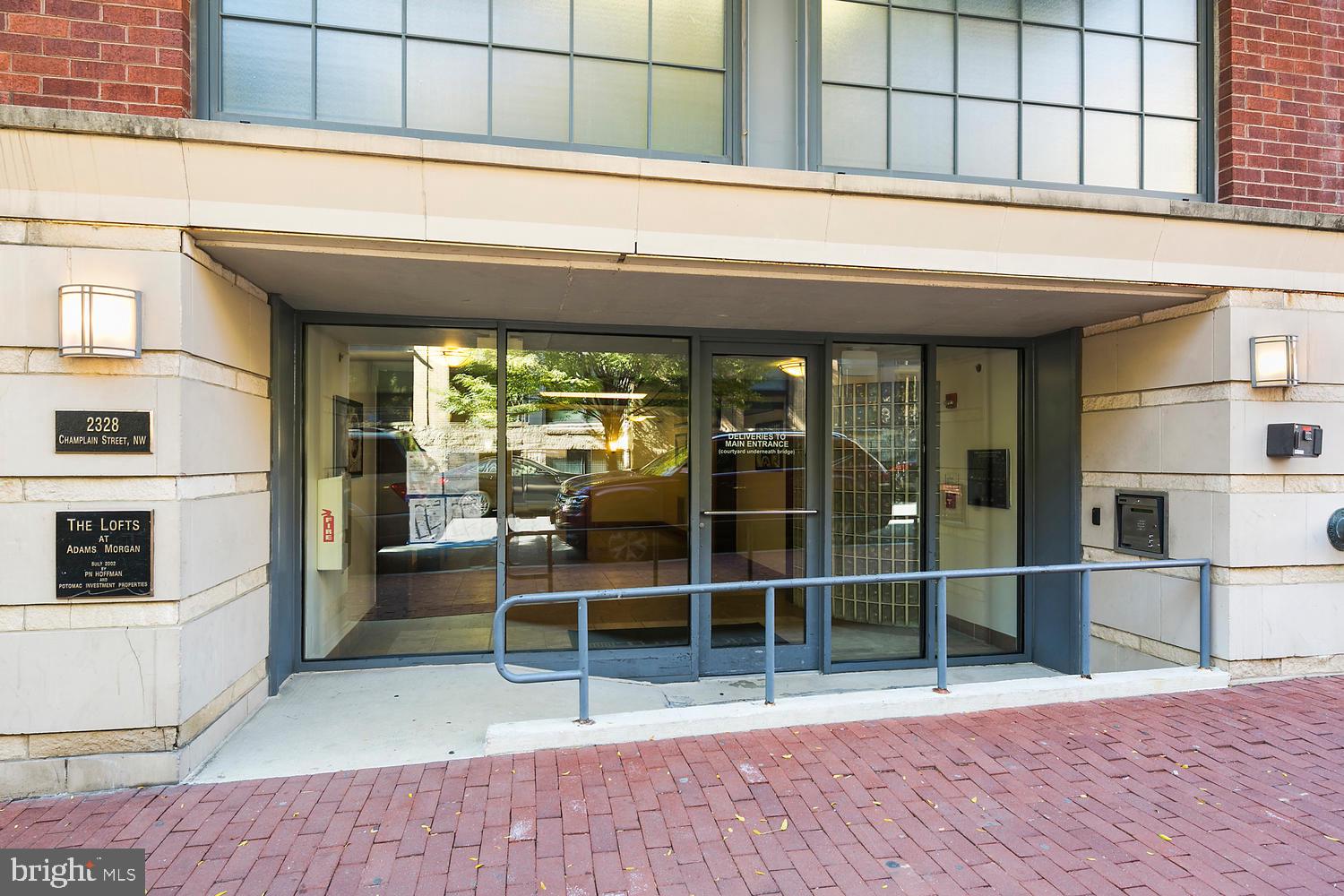 2328 Champlain Street Northwest, Unit 424 Washington, DC 20009 - Photo 4 of 23 Main Entrance off of Champlain St.