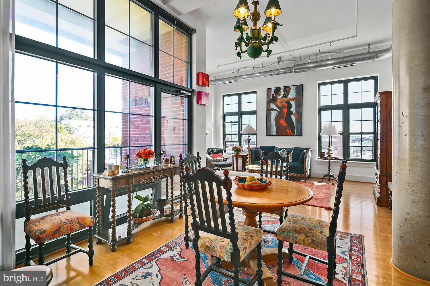 2328 Champlain Street Northwest, Unit 424 Washington, DC 20009 - Photo 10 of 23 Dining area with access to balcony off dining area