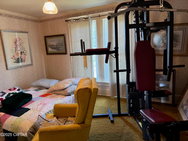 a outdoor space with lots of green space