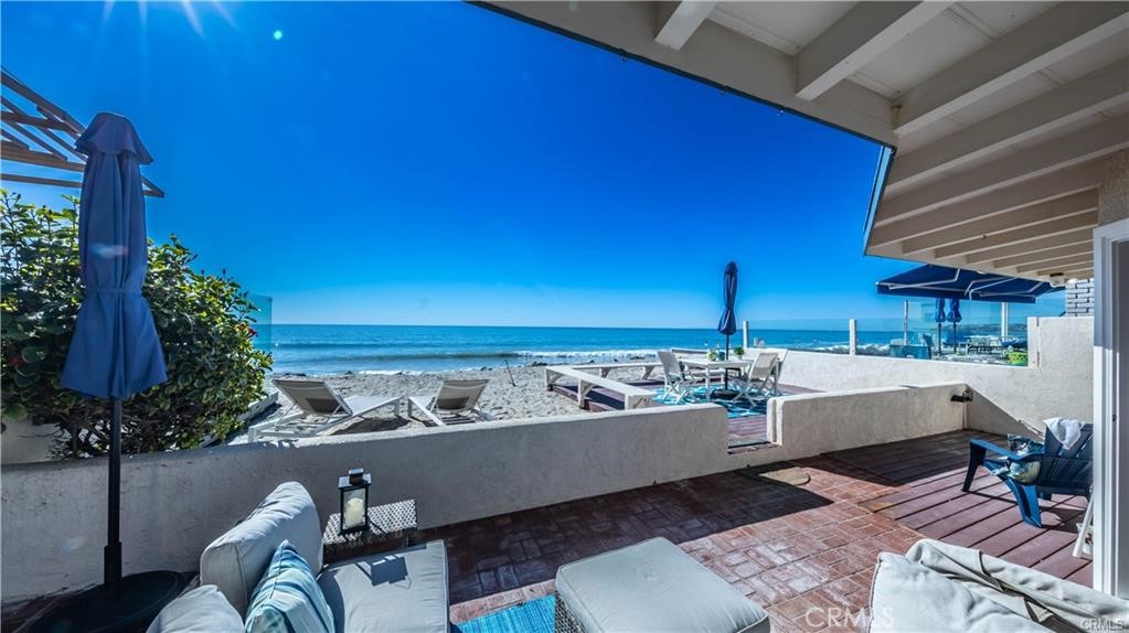 35325 Beach Road Dana Point, CA 92624 - Photo 43 of 44 a view of a balcony with chairs and potted plants