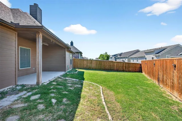 a backyard of a house
