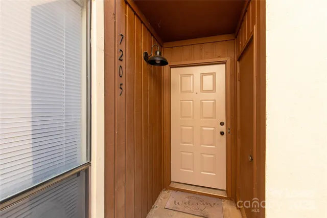 a view of front door