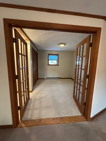 a view of an front door