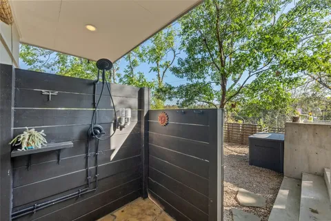 a view of outdoor space and barbecue grill