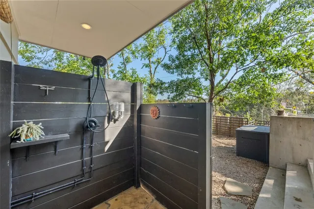 a view of outdoor space and barbecue grill