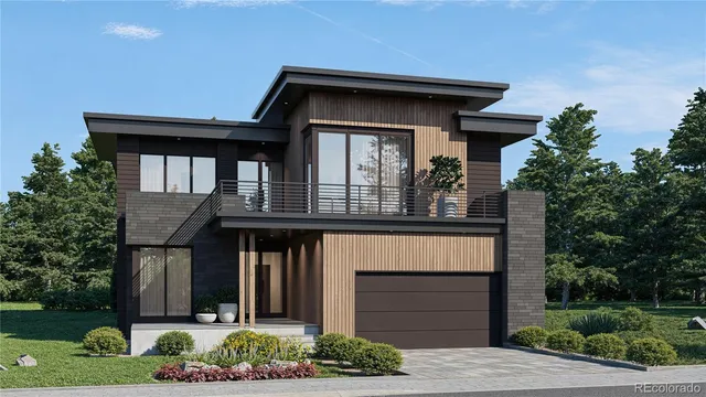 a front view of a house