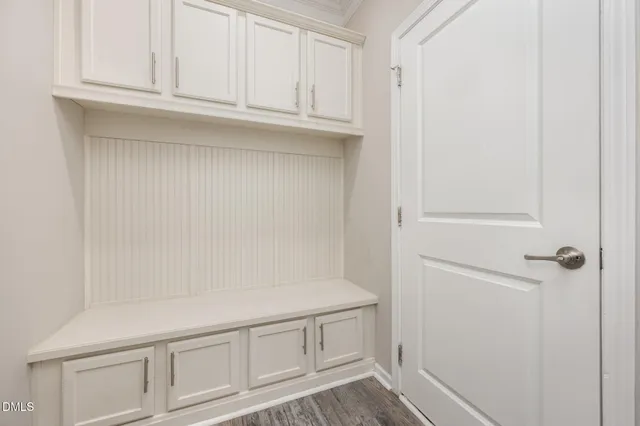 a view of white cabinets