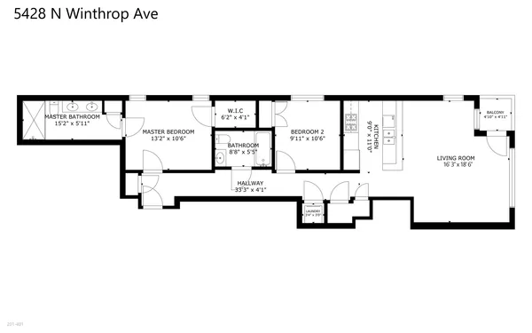 $545,000 | 5428 North Winthrop Avenue, Unit 201, Chicago, IL 60640