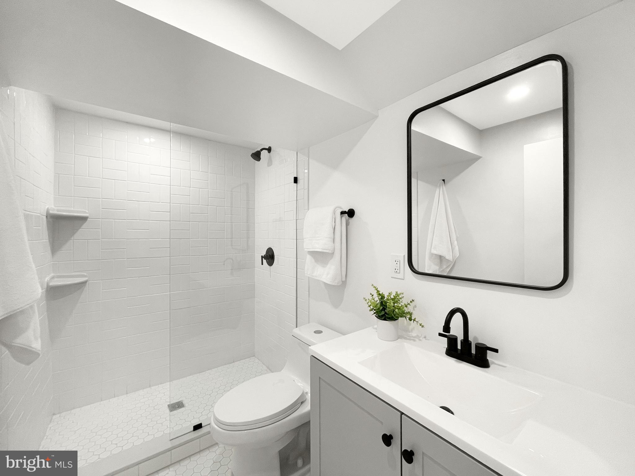 4704 8th Street Northeast Washington, DC 20017 - Photo 29 of 40 Basement remodeled bathroom