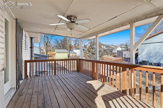 2111 Monterey Road Colorado Springs, CO 80910 - Photo 31 of 42 Large, covered deck off the dining room and kitchen