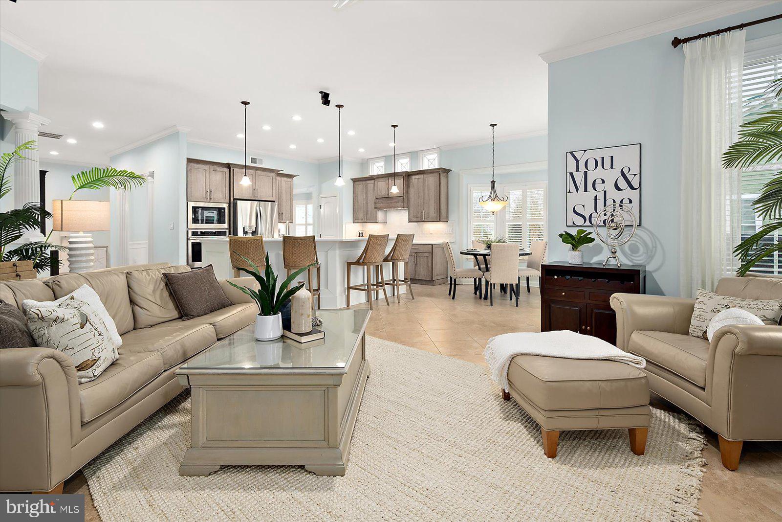 38896 Blue Indigo Road Selbyville, DE 19975 - Photo 22 of 86 a living room with furniture kitchen view and a window