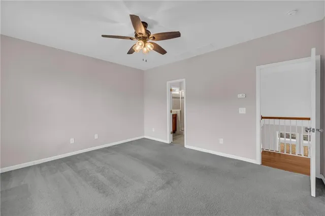 a view of small space with racks on the wall