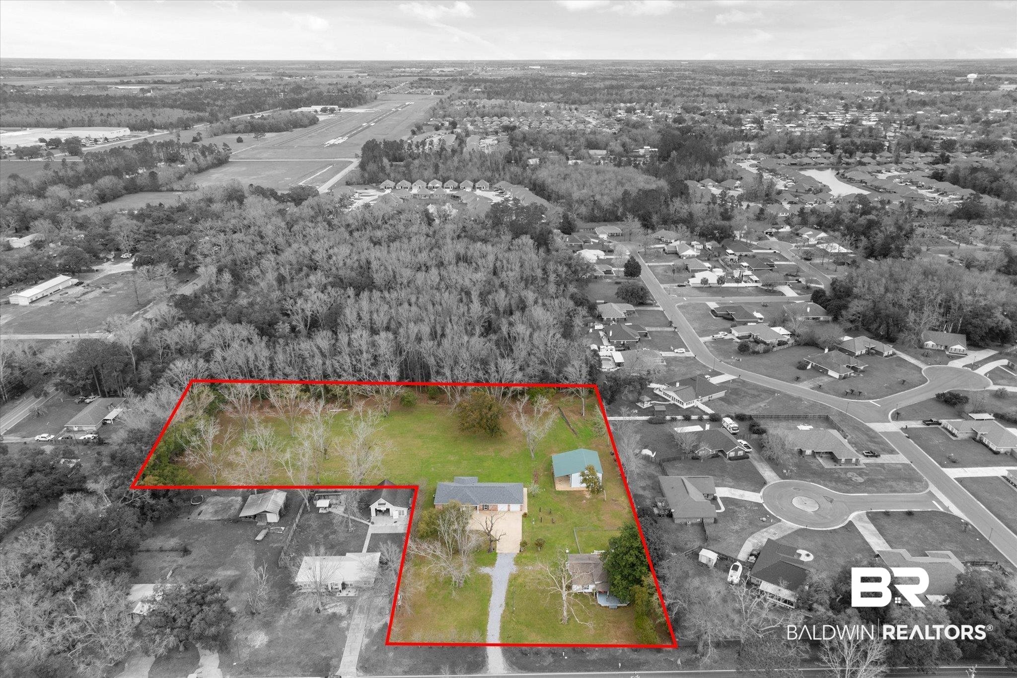 734 West Section Avenue Foley, AL 36535 - Photo 41 of 50 Drone / aerial view featuring a residential view