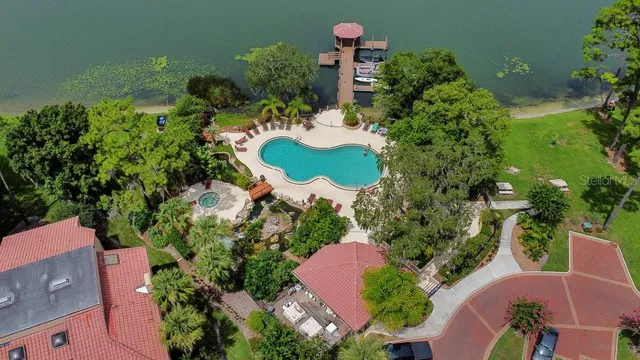 a view of outdoor space yard swimming pool and patio