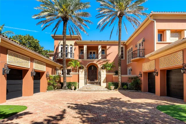 a view of a park with swings