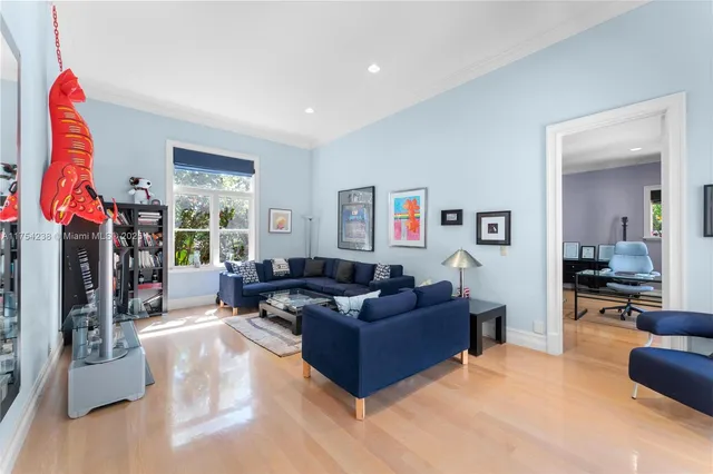 a view of a garden with a slide