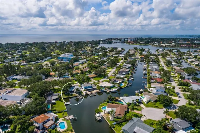 an aerial view of a city with lots of residential buildings
