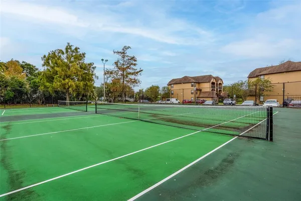 a view of a basketball court