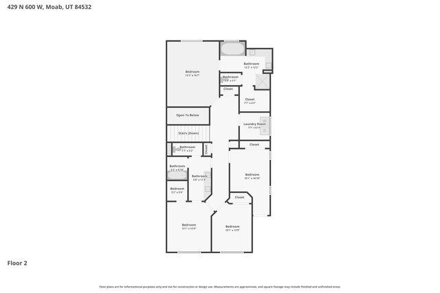 429 North 600th Street West Moab, UT 84532 - Photo 38 of 38 View of floor plan / room layout