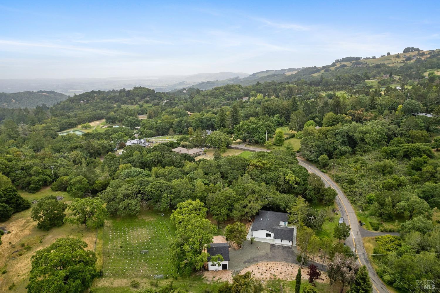 19129-19131 Spring Drive Sonoma, CA 95476 - Photo 27 of 29 an aerial view of a city with lots of residential buildings