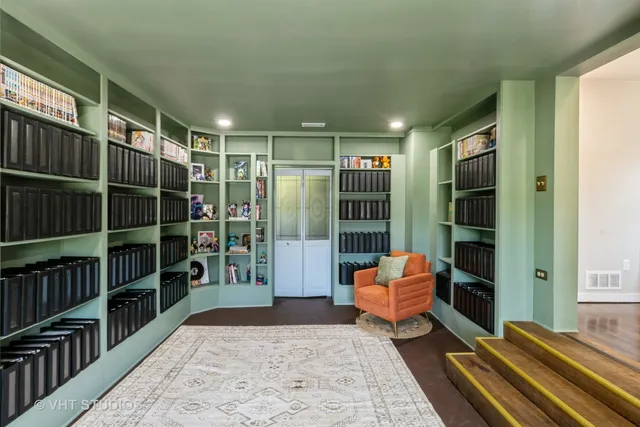 a room with furniture and closet