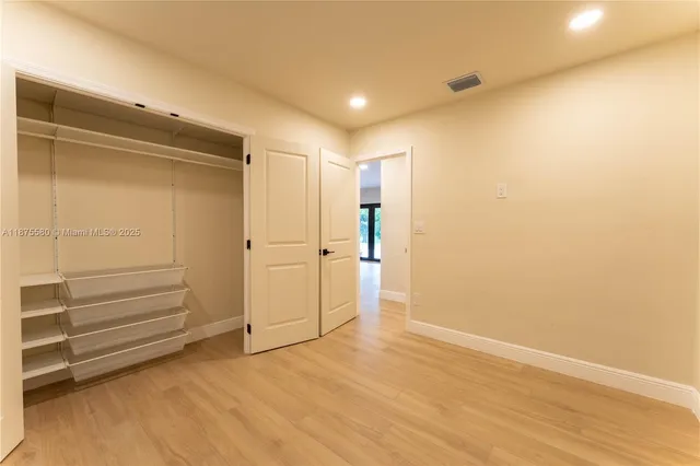 a view of an empty room