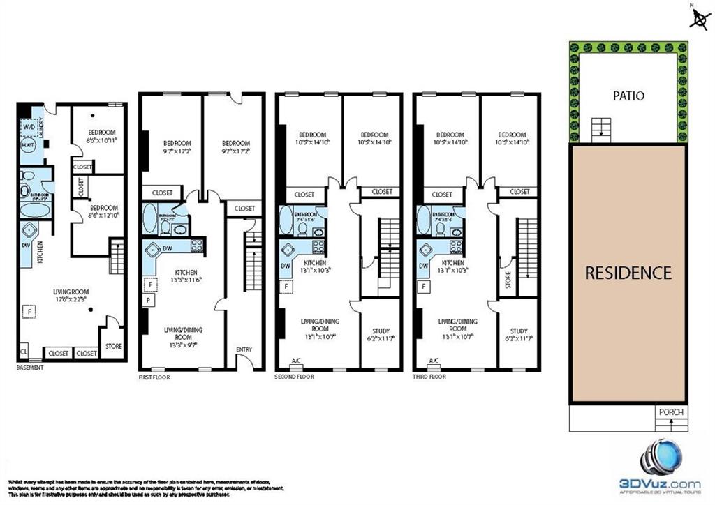 219 16th Street Brooklyn, NY 11215 - Photo 11 of 11 a black and white photo of a living room