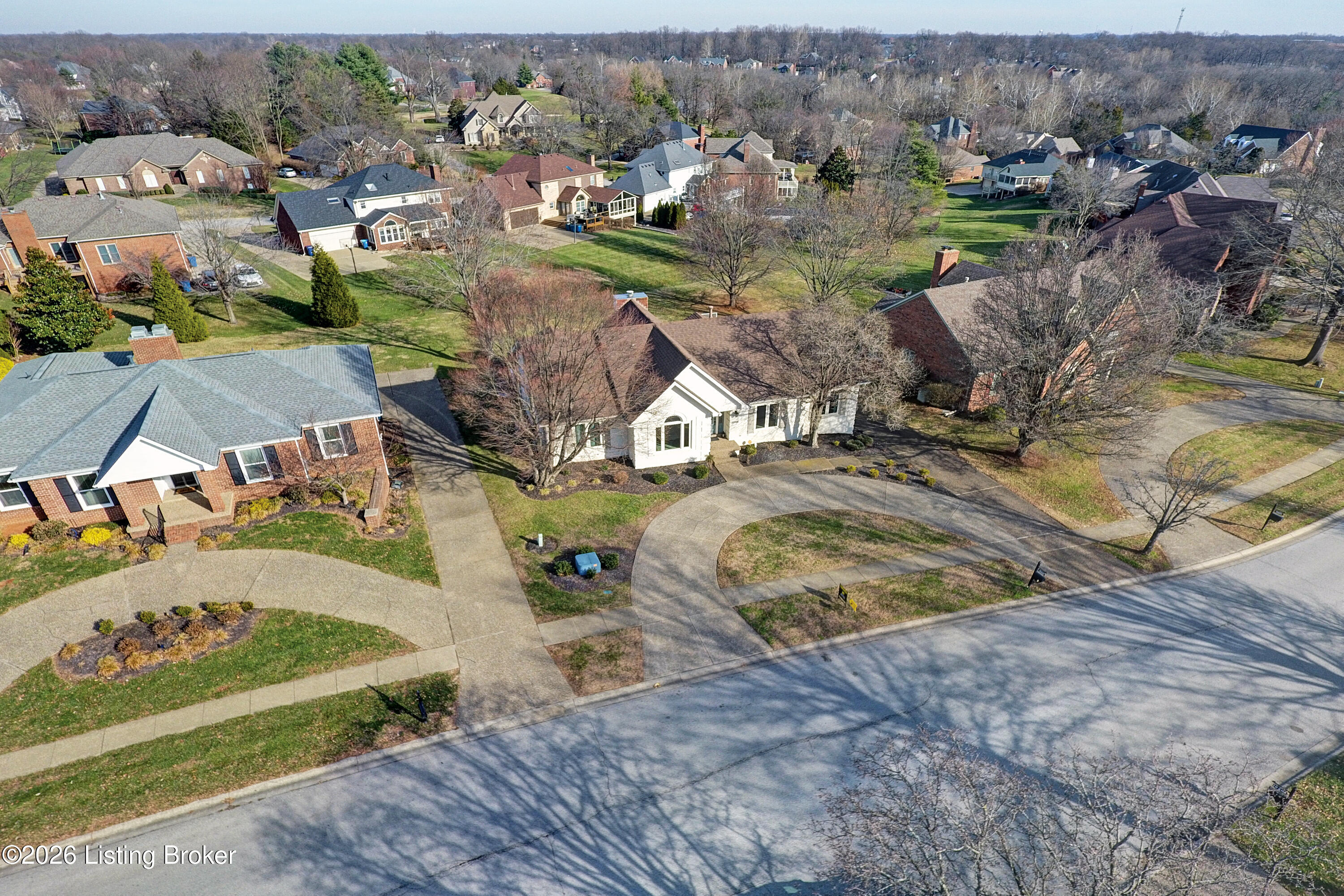 10207 Stone School Road Prospect, KY 40059 - Photo 54 of 67 Aerial Views of Home in the Glen Oaks Golf and Country Club