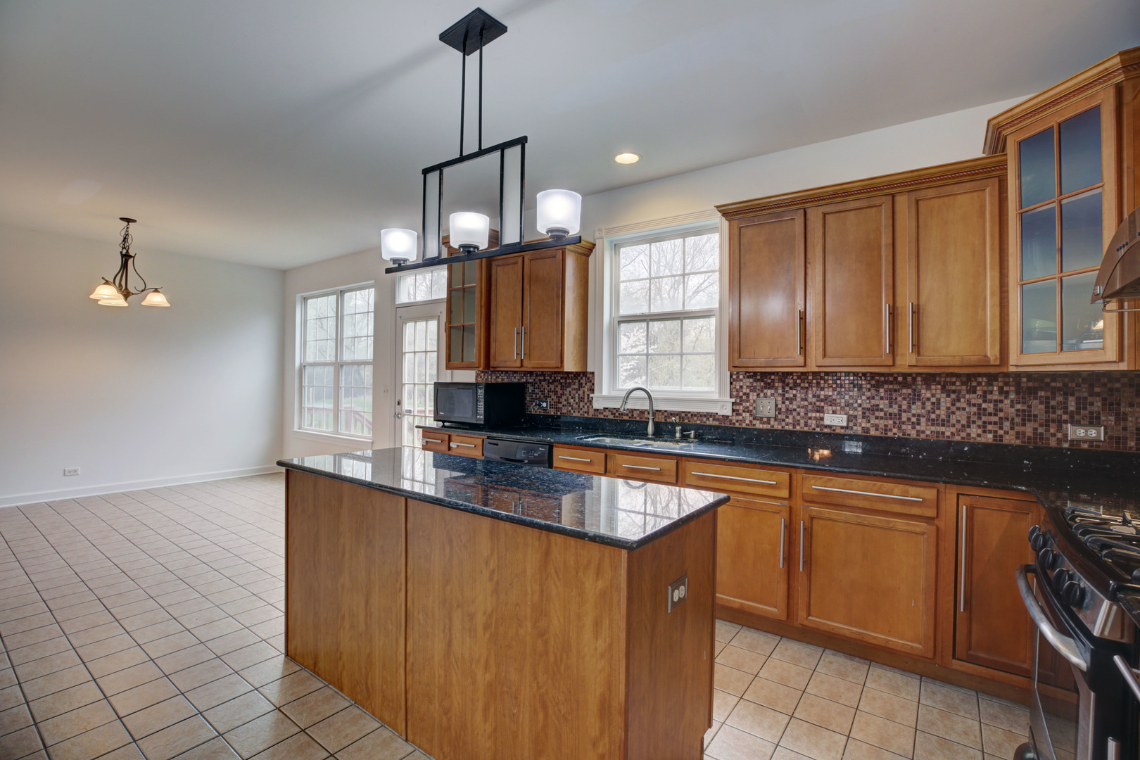 863 Oak Ridge Boulevard Elgin, IL 60120 - Photo 15 of 46 a kitchen with stainless steel appliances granite countertop a sink a stove and a wooden floors