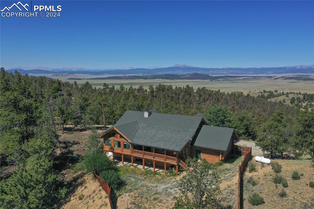 616 Summit Road Hartsel, CO 80449 - Photo 7 of 50 a view of a terrace with a forest