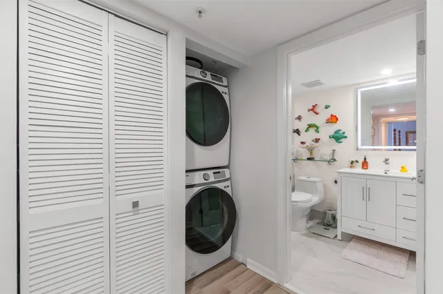 a view of a balcony with furniture