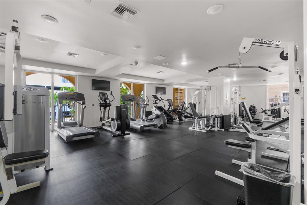 520 Southeast 5th Avenue, Unit 2209 Fort Lauderdale, FL 33301 - Photo 34 of 47 a view of a room with gym equipment