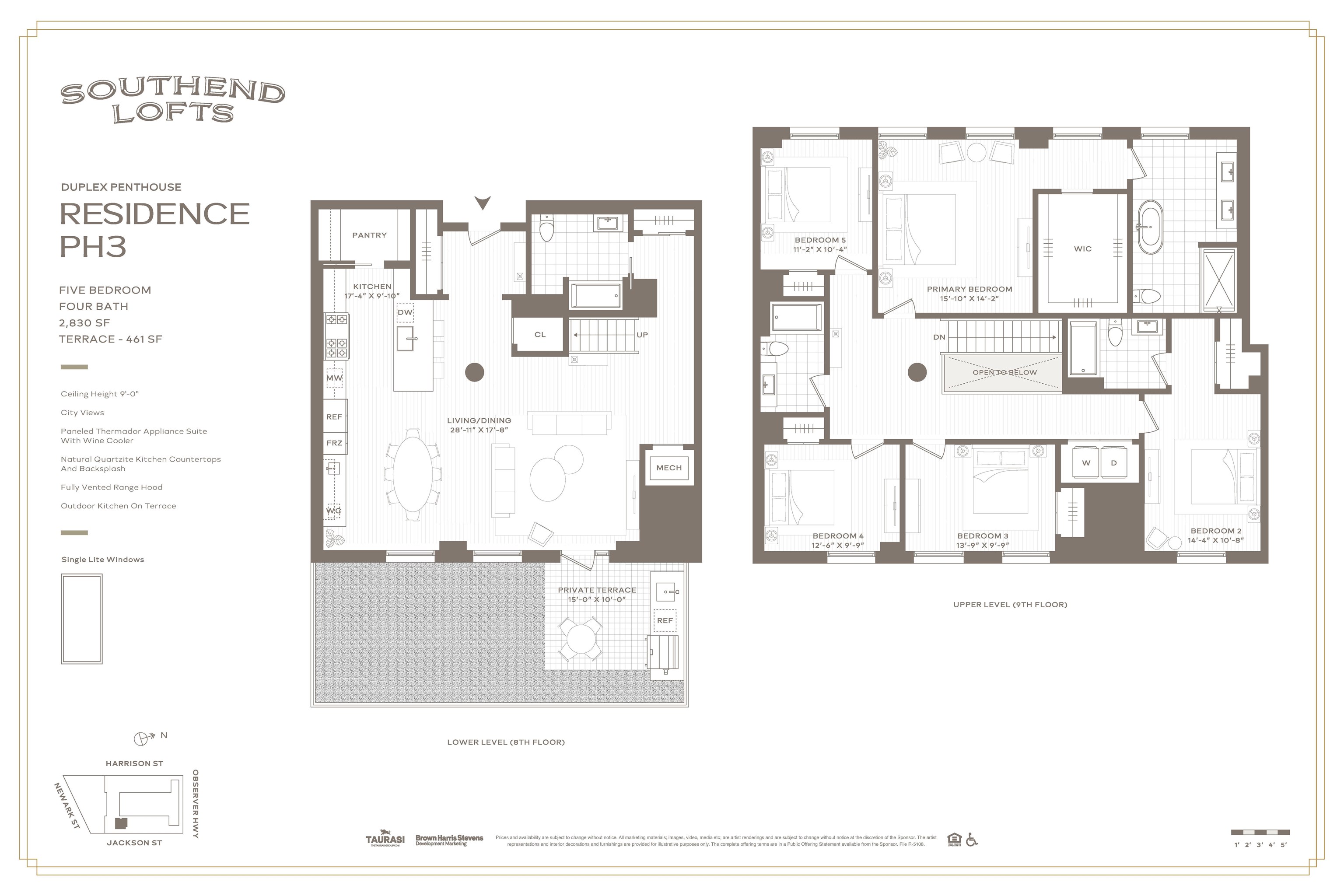38 Jackson Street, Unit PH3 Hoboken, NJ 07030 - Photo 15 of 15 a picture of a floor plan