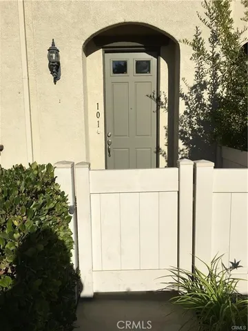 a view of a door of the house