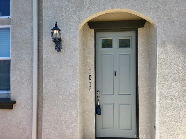 a front view of a house