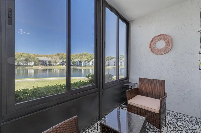 a room with furniture and a window