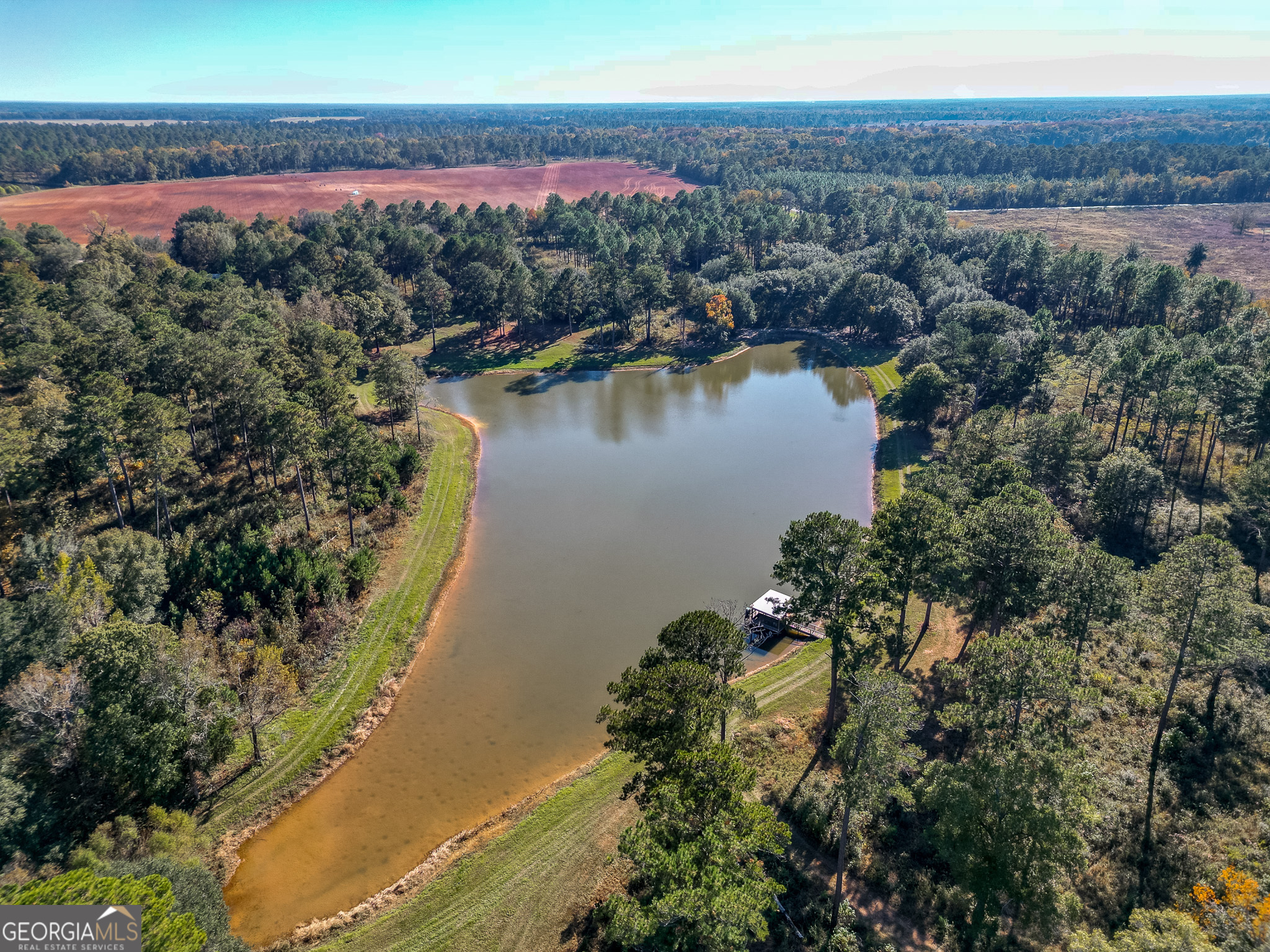 0 New York Road Leesburg, GA 31763 - Photo 11 of 19 an aerial view of residential houses with outdoor space and lake view