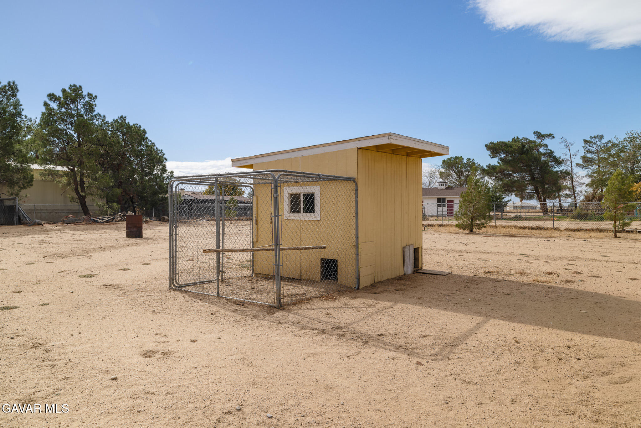 49945 80th Street West Lancaster, CA 93536 - Photo 29 of 38 a blue house with a yard in front of it